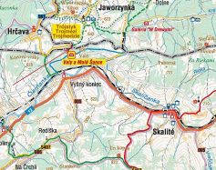 Zdjęcie przedstawia: Trójstyk granic Polski, Słowacji i Czech